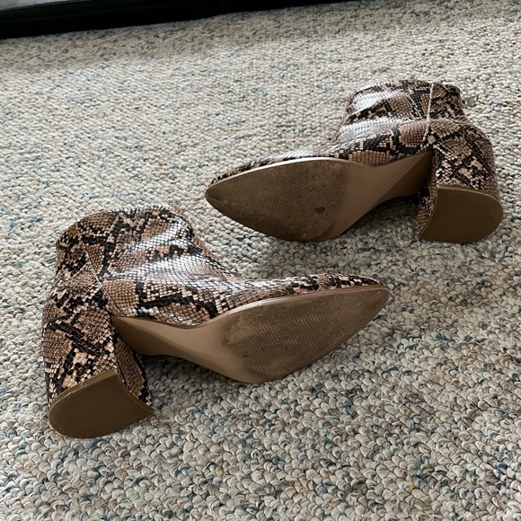 Steve Madden Snakeskin Ankle Booties - Picture 6 of 10